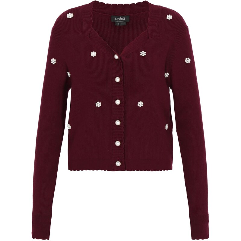 usha BLACK LABEL Kardigán farba lesného ovocia 67368772