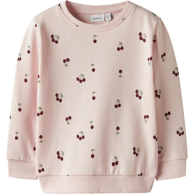 NAME IT Mikina NMFVALBA zelená / ružová / grenadínová 67368823