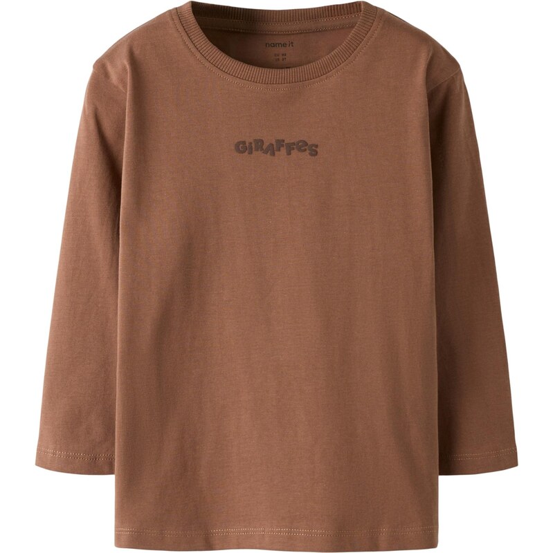 NAME IT Tričko NMMDENIUS hnedá / svetlohnedá / sivá 67368836