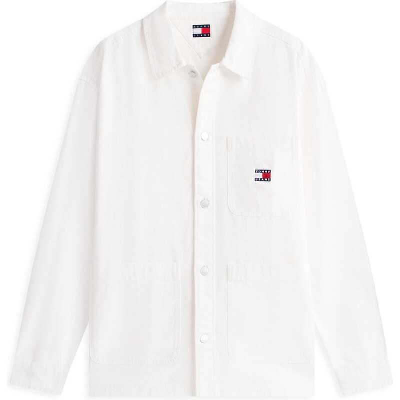 Tommy Jeans Prechodná bunda ESSENTIAL tmavomodrá / červená / biela 67368962