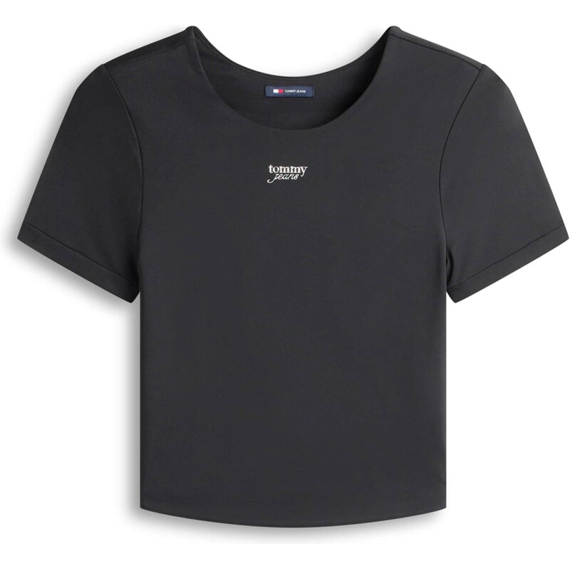 Tommy Jeans Tričko čierna / strieborná 67368988
