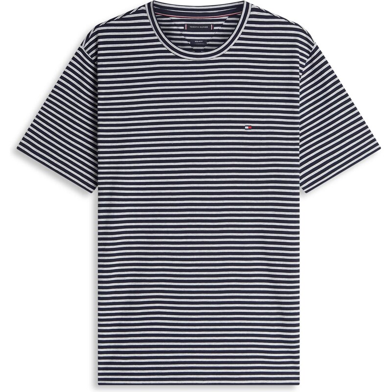 TOMMY HILFIGER Tričko ESS SEASONAL námornícka modrá / biela 67369016