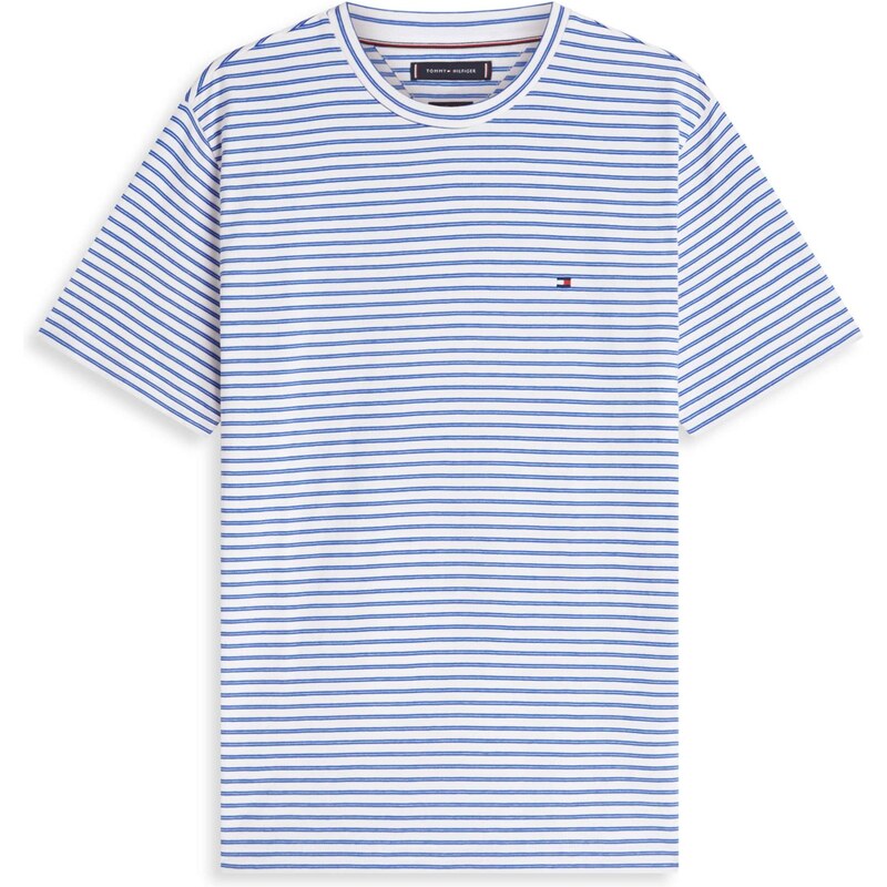 TOMMY HILFIGER Tričko ESS SEASONAL modrá / biela 67369017
