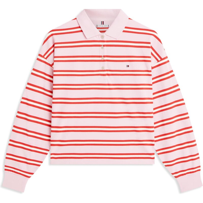 TOMMY HILFIGER Tričko 1985 ružová / červená / biela 67369038
