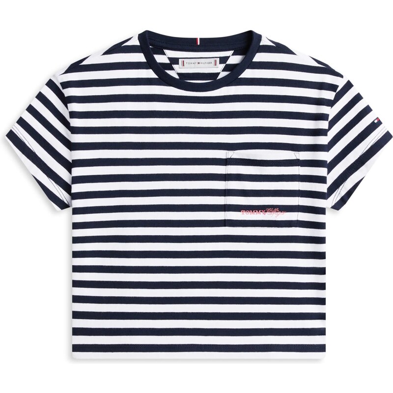 TOMMY HILFIGER Tričko námornícka modrá / biela 67369065