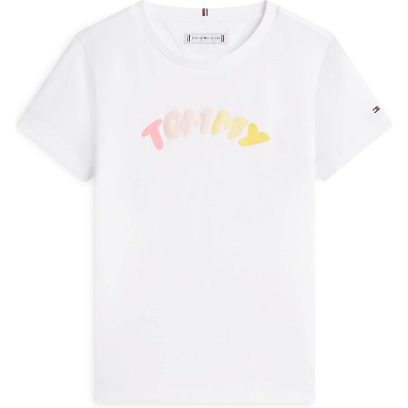 TOMMY HILFIGER Tričko karí / ružová / ružová / biela 67369072