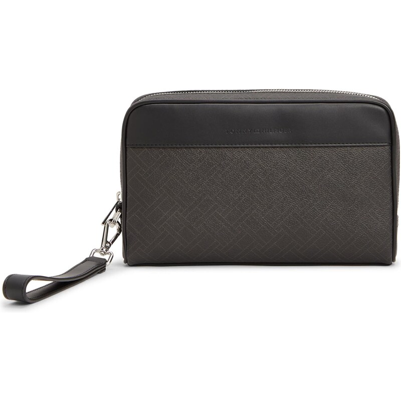 TOMMY HILFIGER Peňaženka brokátová / tmavohnedá / čierna 67369114