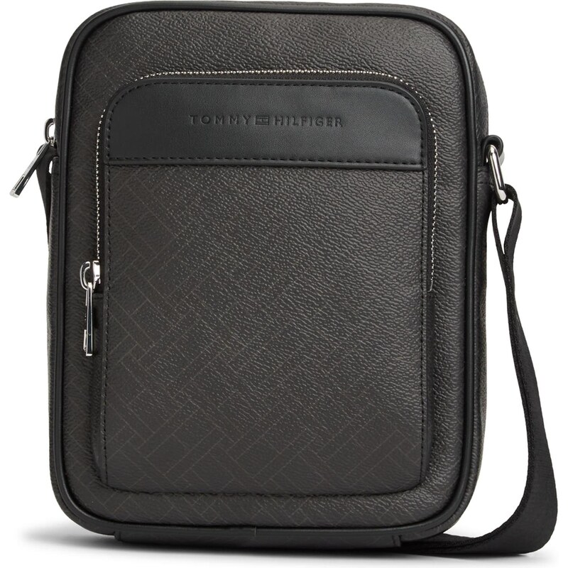 TOMMY HILFIGER Taška cez rameno sivá / čierna 67369124