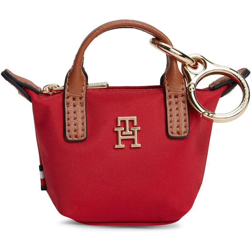 TOMMY HILFIGER Kabelka Popette koňaková / červená 67369131