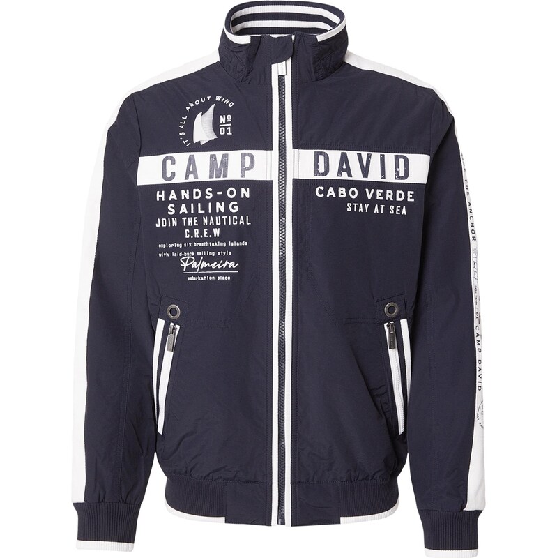 CAMP DAVID Prechodná bunda námornícka modrá / biela 67369160