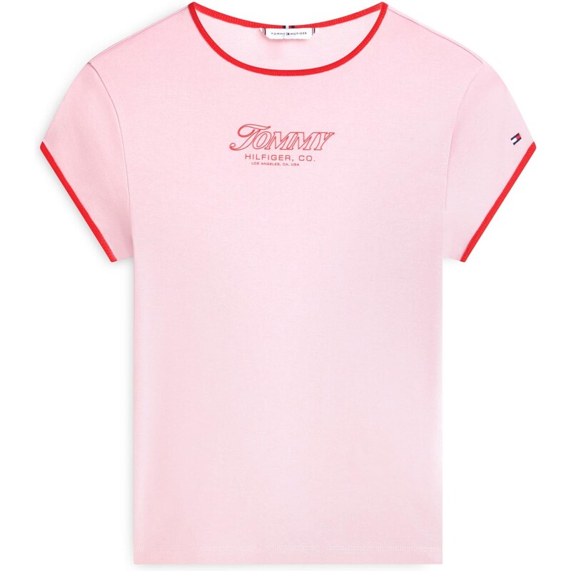 TOMMY HILFIGER Tričko ružová / červená 67369169