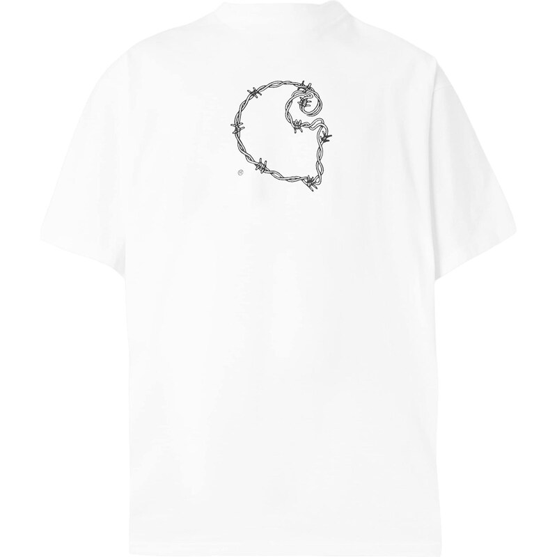 Carhartt WIP Tričko Barbwire čierna / biela 67369177