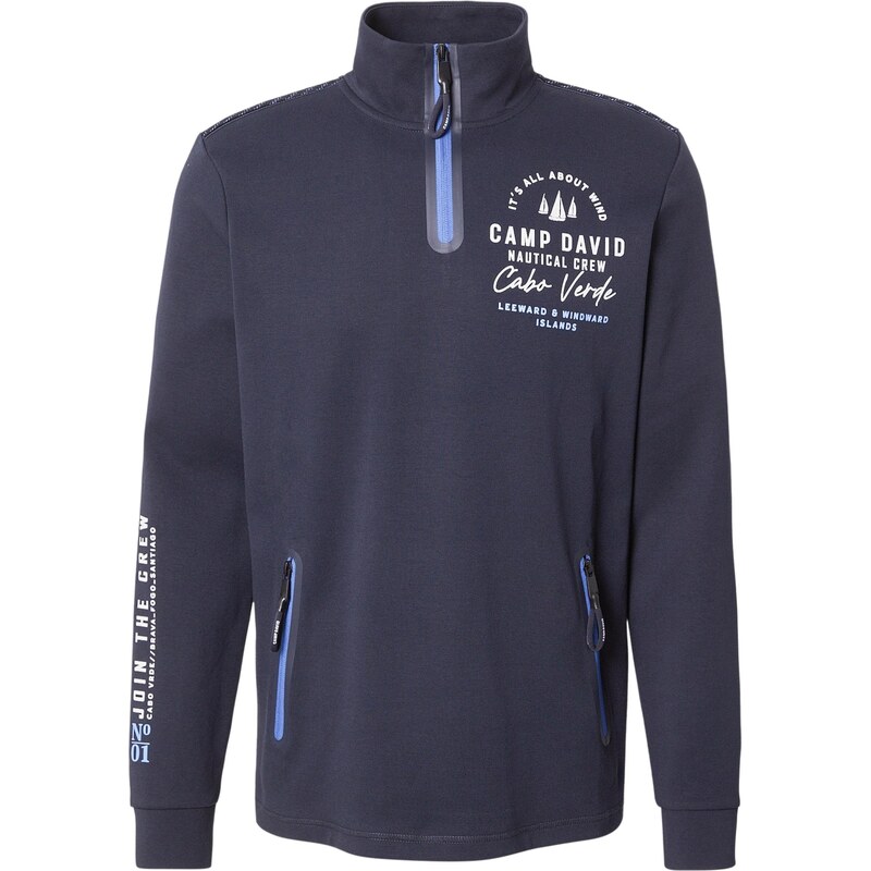 CAMP DAVID Mikina modrá / námornícka modrá / biela 67369181
