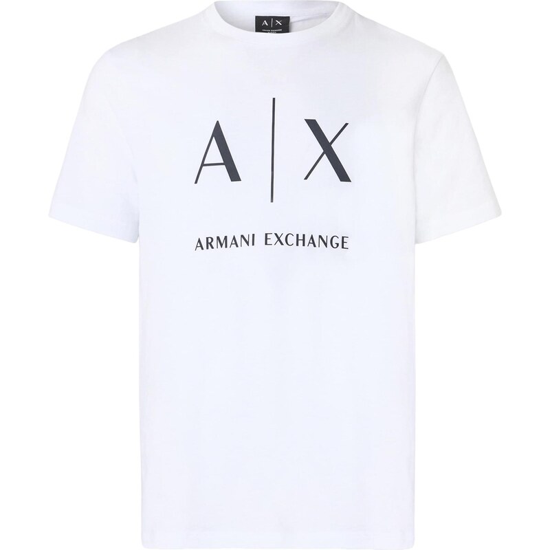 ARMANI EXCHANGE Tričko čierna / biela 67369197