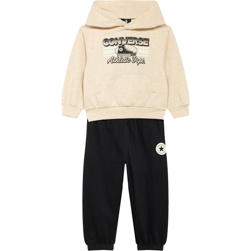 CONVERSE Joggingová súprava béžová melírovaná / čierna 67369205