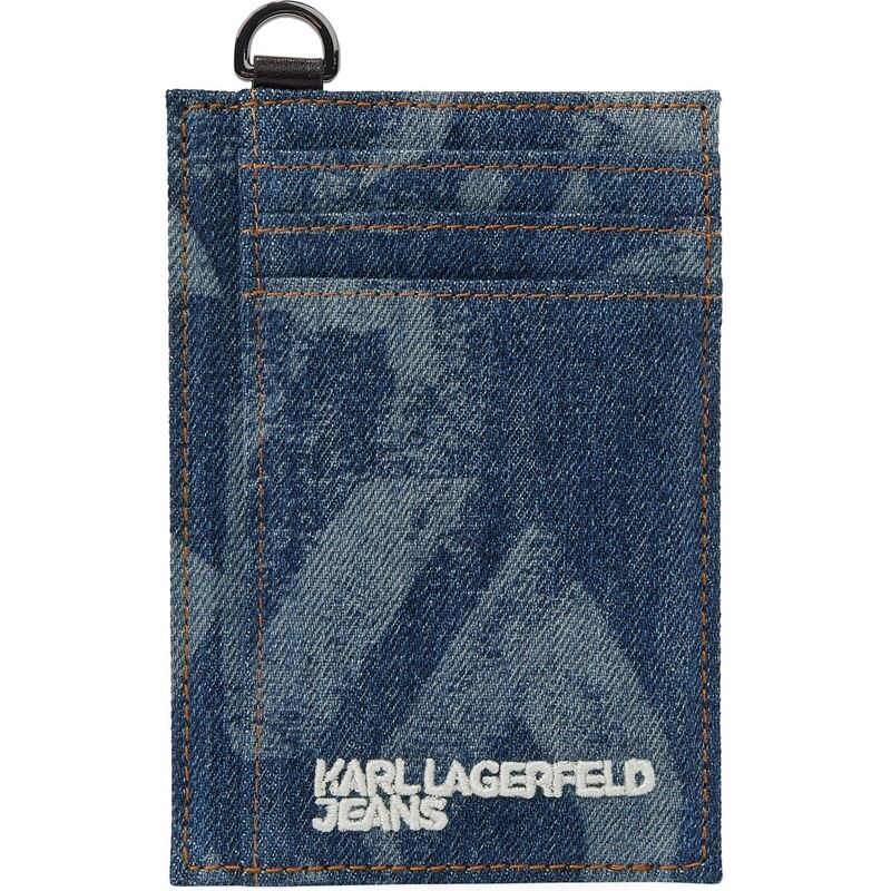 KARL LAGERFELD JEANS Peňaženka modrá denim / biela 67369213