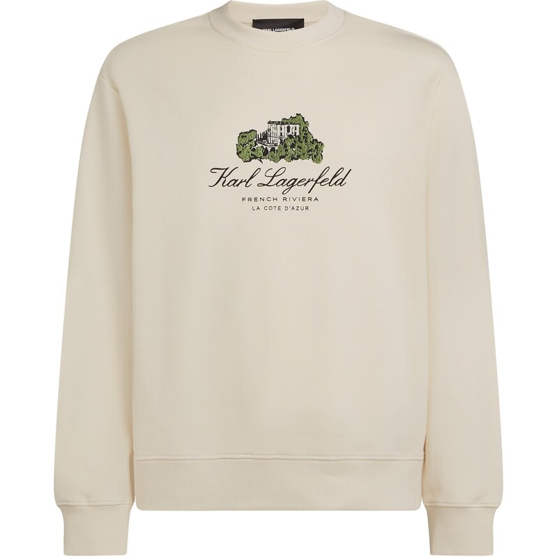 Karl Lagerfeld Mikina Villa La Vigie krémová / limetová / čierna 67369220