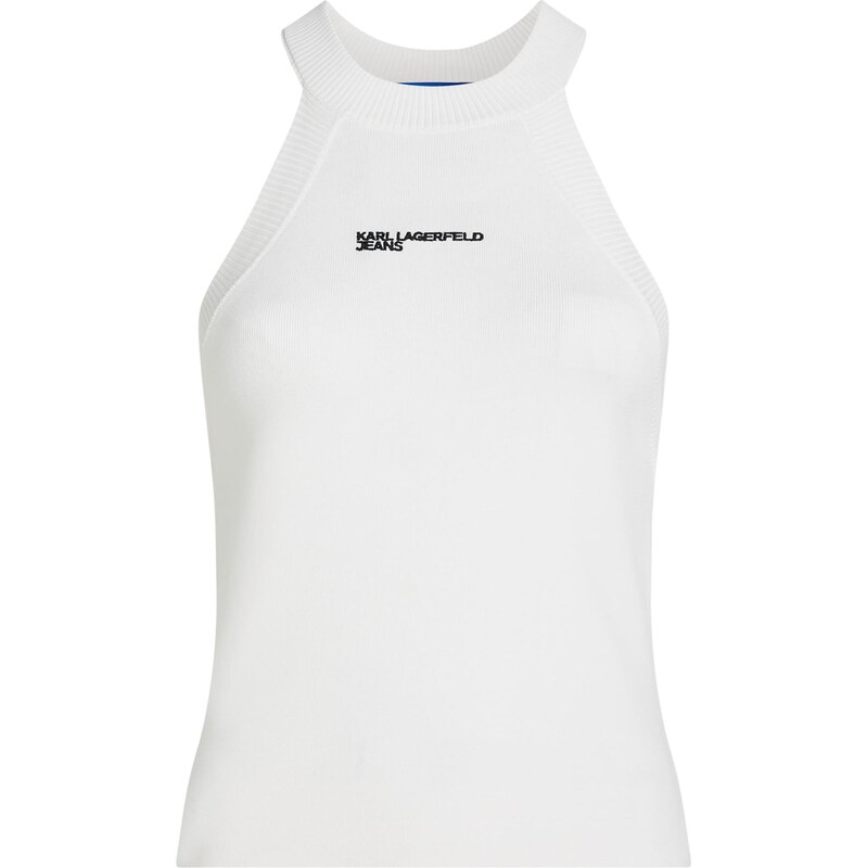 KARL LAGERFELD JEANS Vyšívaný top biela 67369236