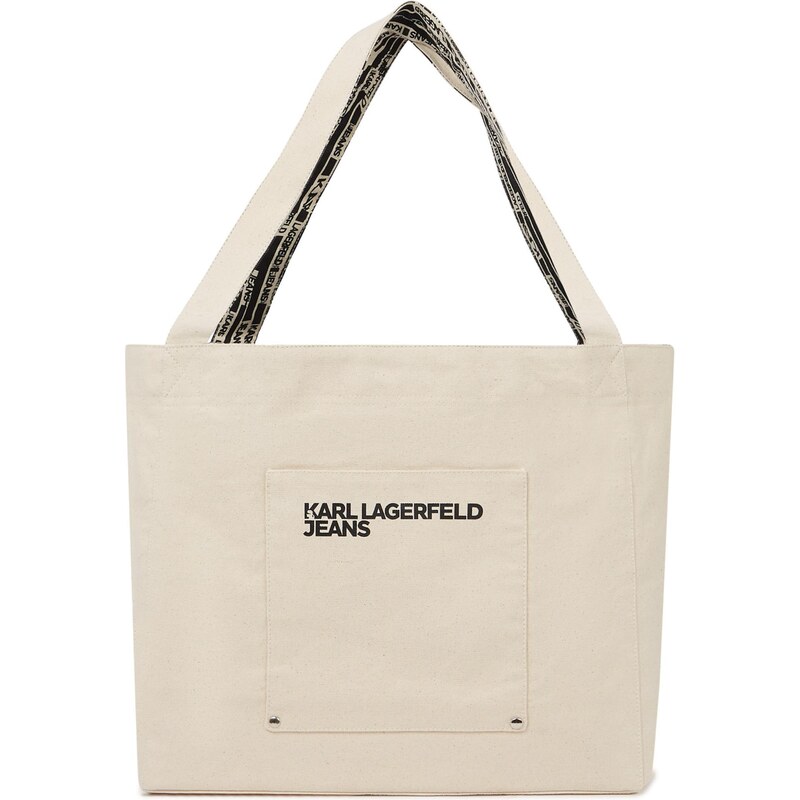 KARL LAGERFELD JEANS Shopper béžová / čierna 67369243