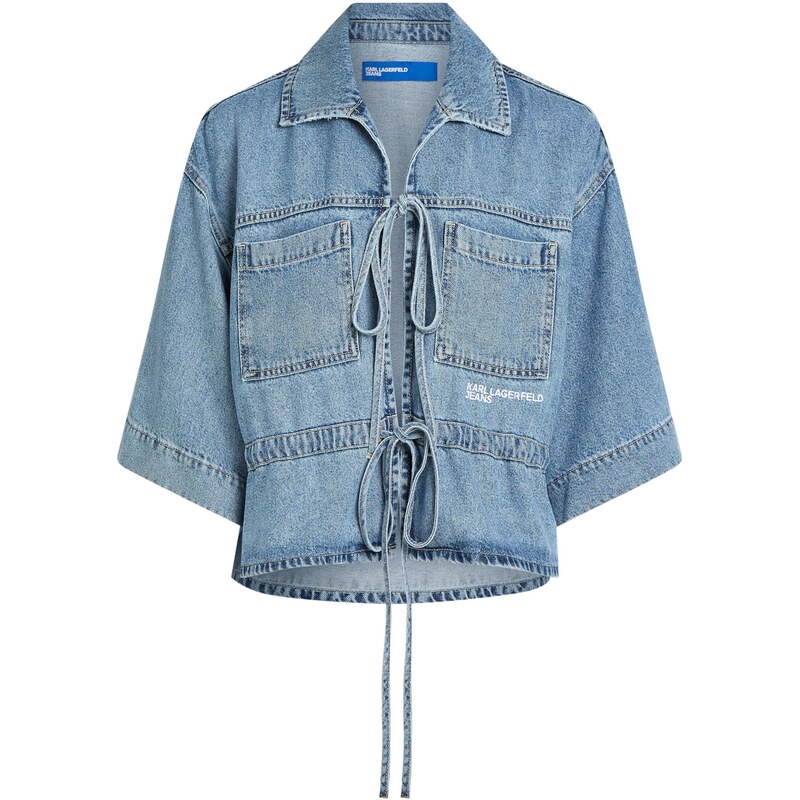 KARL LAGERFELD JEANS Blúzka modrá denim 67369247