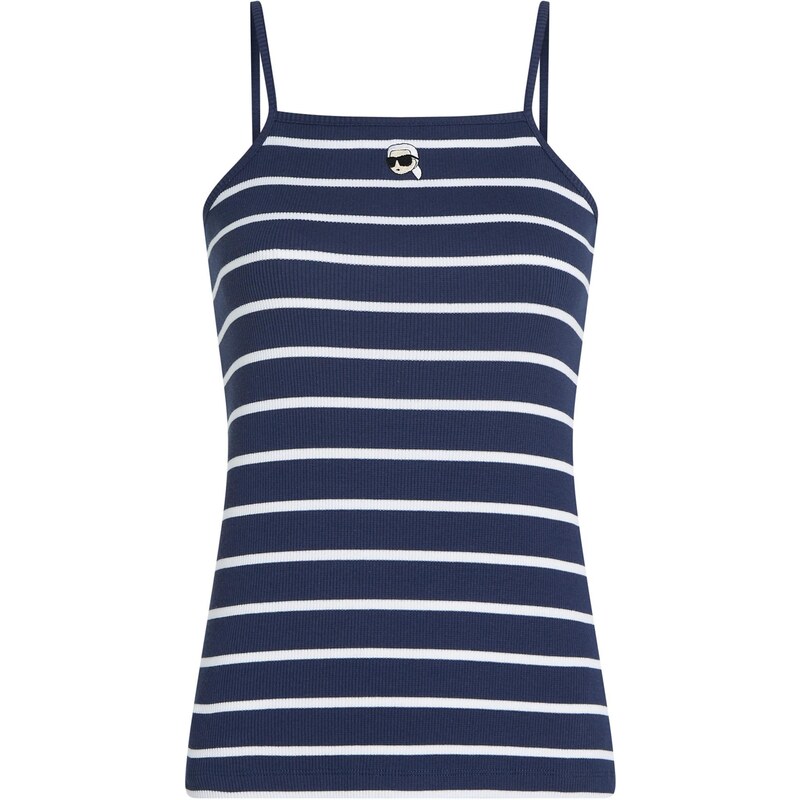 Karl Lagerfeld Top béžová / tmavomodrá / čierna / biela 67369254