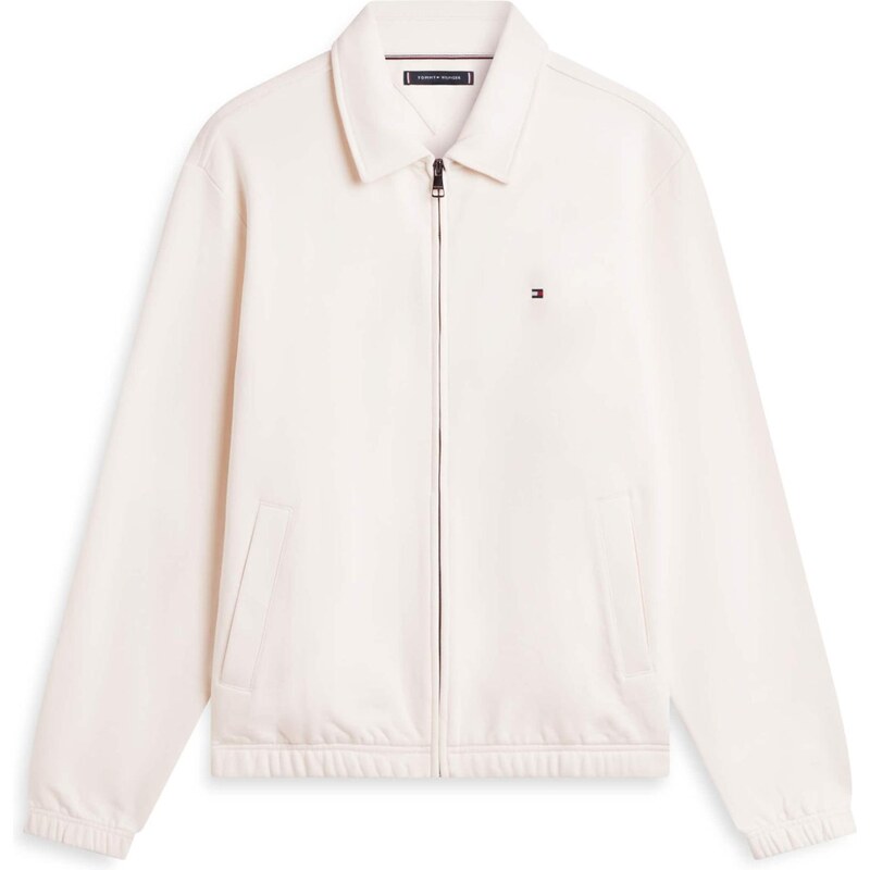 TOMMY HILFIGER Tepláková bunda ESSENTIAL biela 67369298