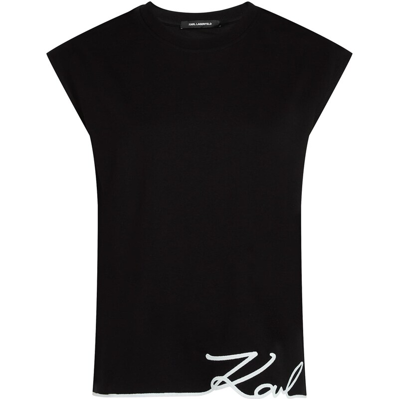 Karl Lagerfeld Tričko čierna / biela 67369311