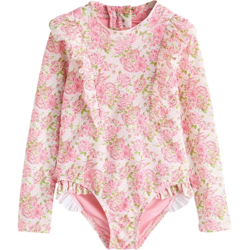 LAURA ASHLEY Jednodielne plavky trávovo zelená / ružová 67369323