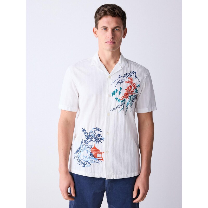 Next Košeľa námornícka modrá / kráľovská modrá / oranžovo červená / 67369367