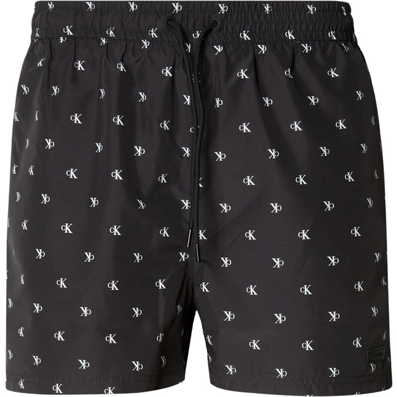 Calvin Klein Swimwear Plavecké šortky čierna / biela 67369420