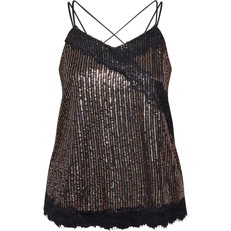 SISTERS POINT Top VIMSA-St hnedá / čierna 67369500