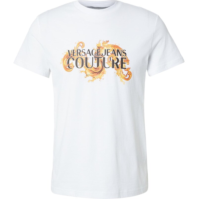 Versace Jeans Couture Tričko zlatá žltá / svetlooranžová / čierna / 67369543