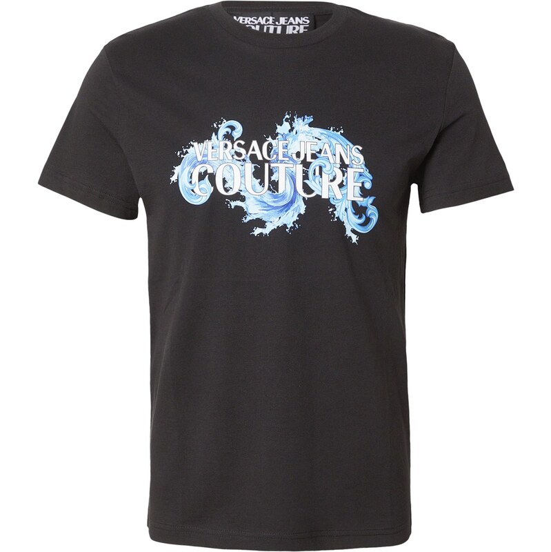 Versace Jeans Couture Tričko svetlomodrá / čierna / biela 67369544