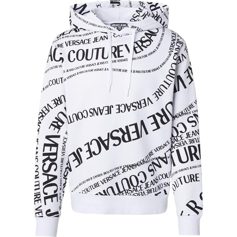 Versace Jeans Couture Mikina 80GAI3H0 čierna / biela 67369565