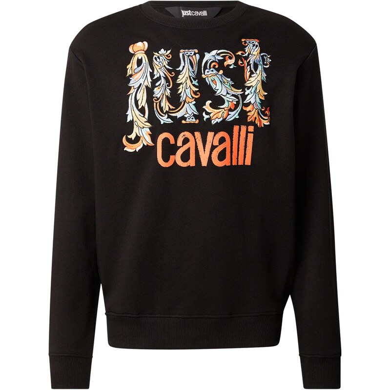 Just Cavalli Mikina tyrkysová / svetlomodrá / oranžová / čierna 67369599