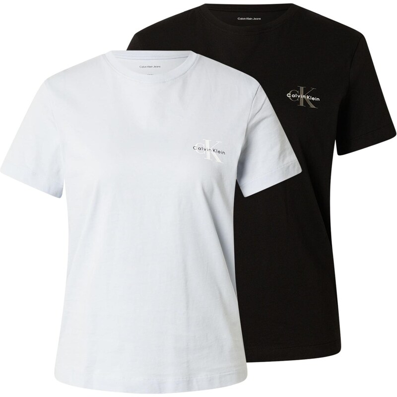 Calvin Klein Jeans Tričko svetlomodrá / čierna 67369593