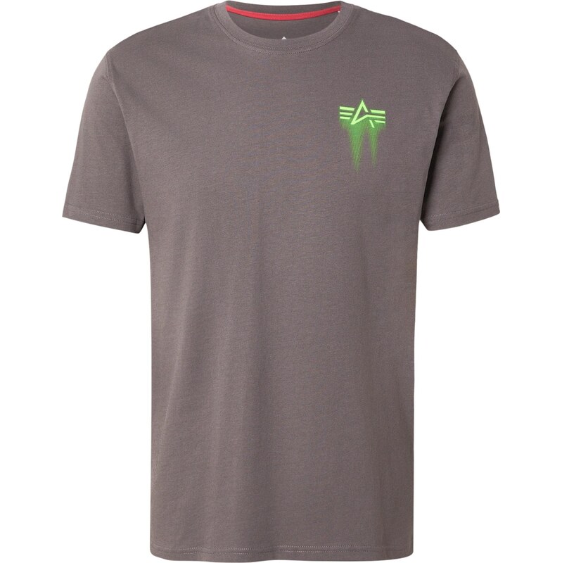 ALPHA INDUSTRIES Tričko farby bahna / jablková 67369624