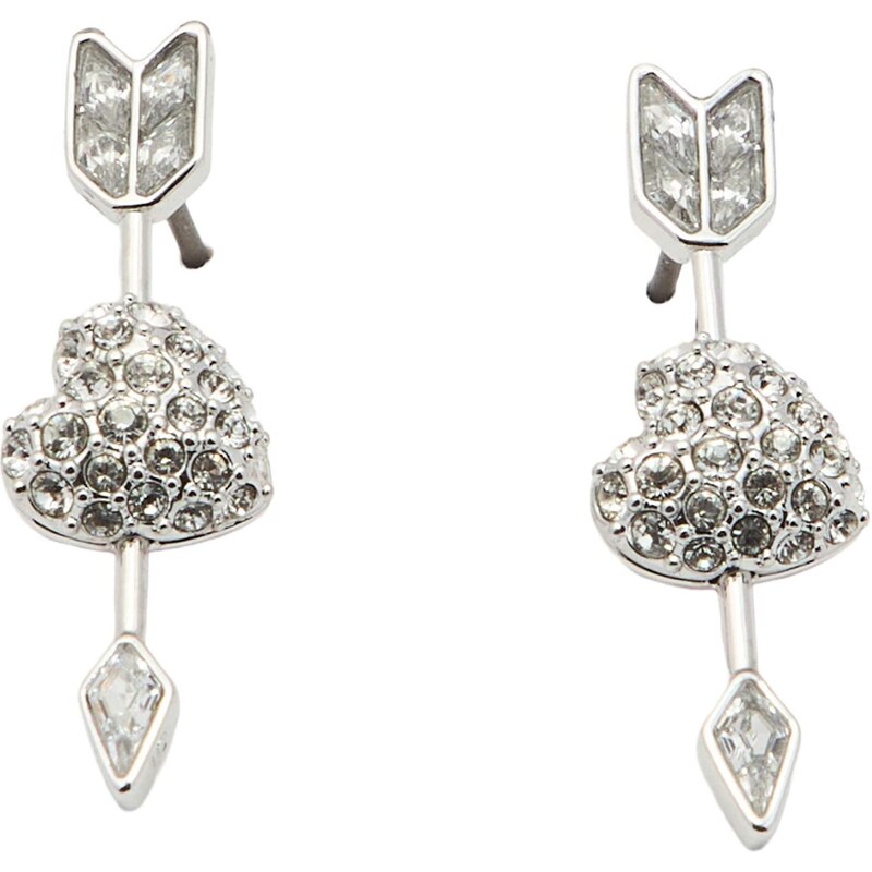 Swarovski Náušnice ružová / strieborná / priehľadná 67369642