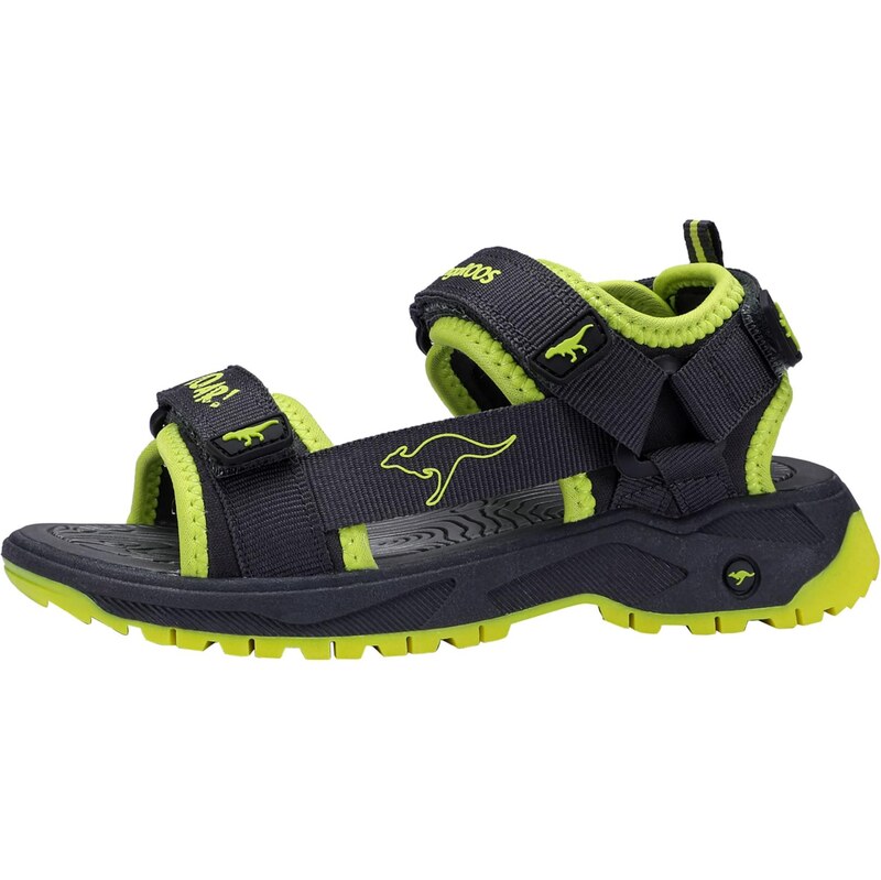 KangaROOS Otvorená obuv K-AS Jamie limetová / čierna 67369640