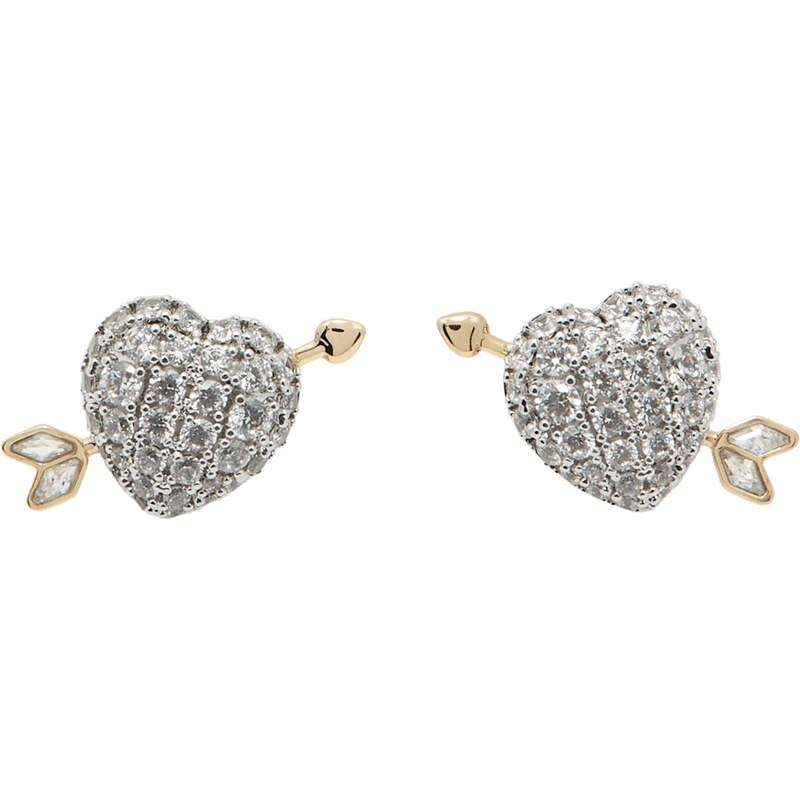 Swarovski Náušnice zlatá / strieborná / priehľadná 67369650