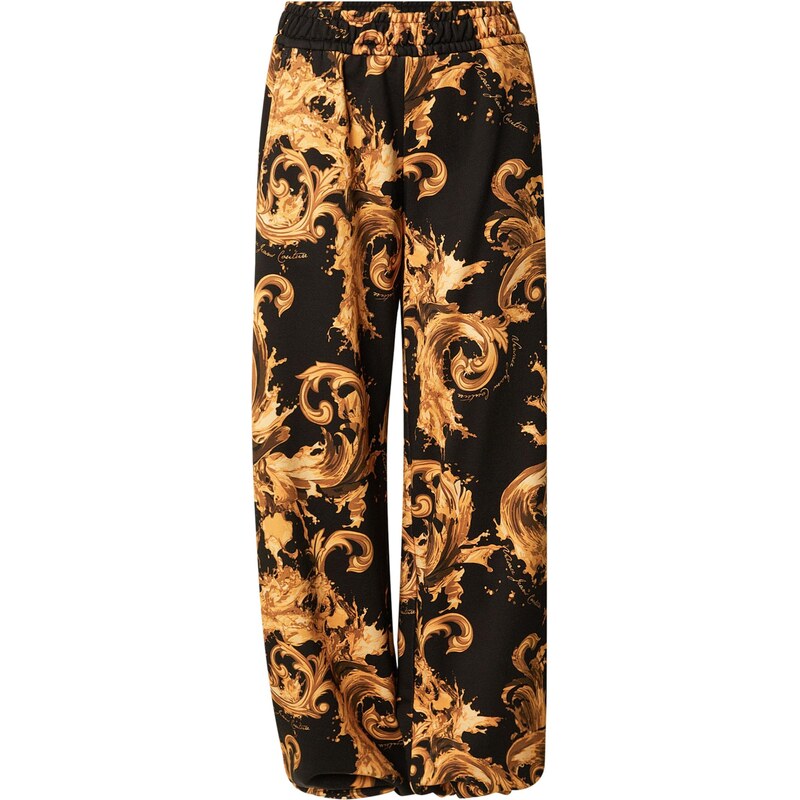 Versace Jeans Couture Nohavice 80HAA320 zlatá / čierna 67369672