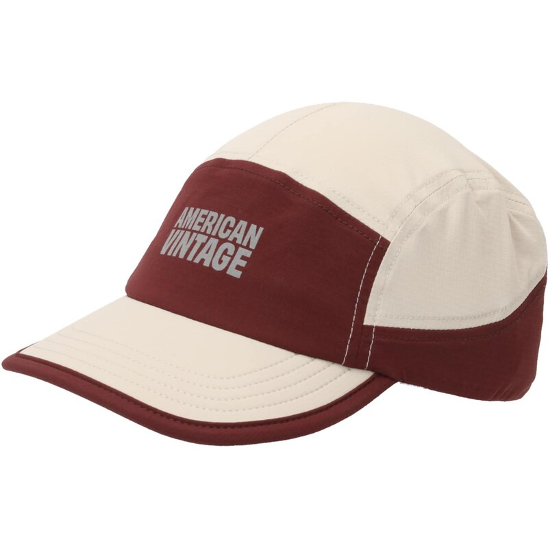 AMERICAN VINTAGE Čiapka ZAXOO nebielená / sivá / tmavočervená 67369723