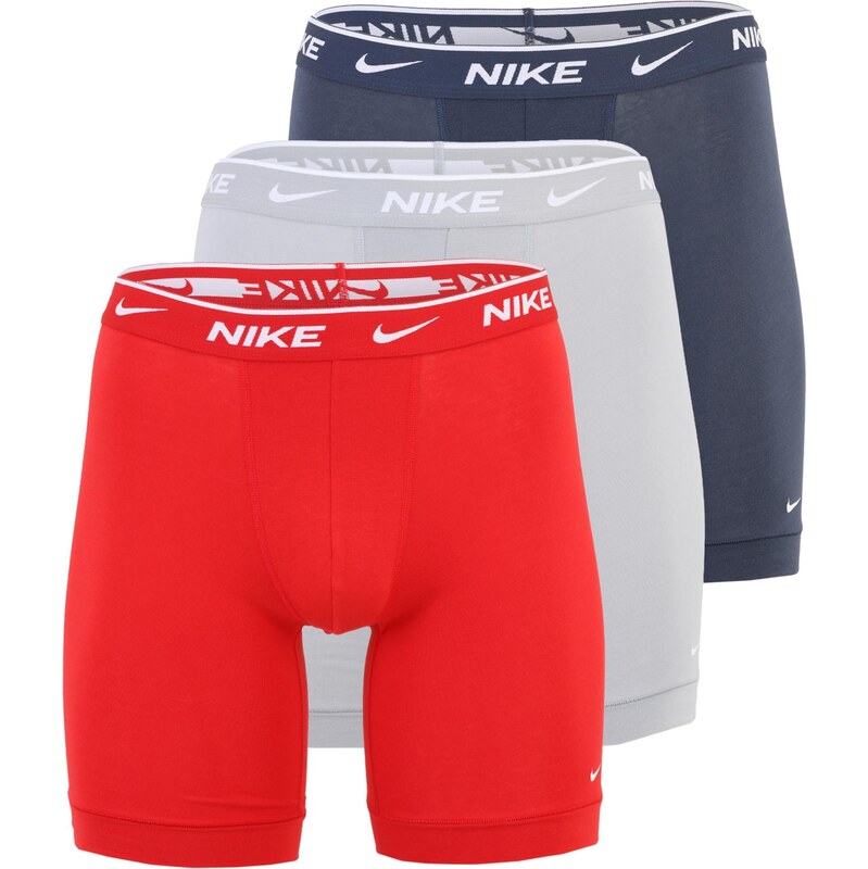 NIKE Underwear Boxerky modrosivá / svetlosivá / červená 67369714