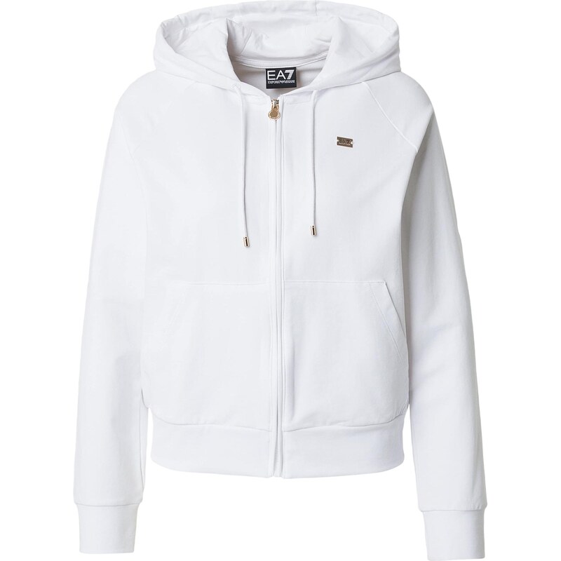 EA7 Emporio Armani Tepláková bunda biela 67369769