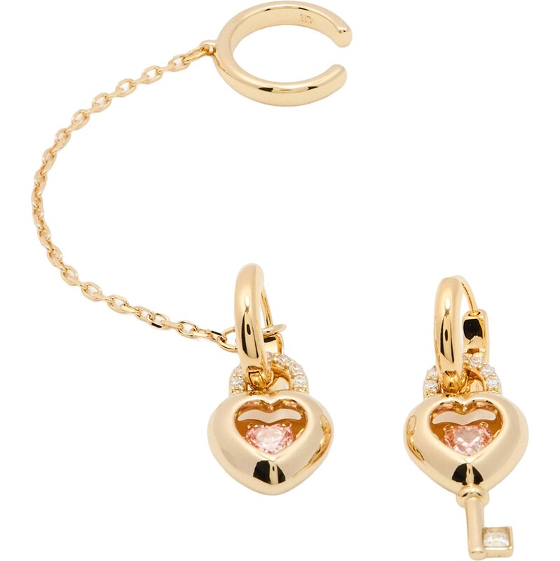 Swarovski Náušnice zlatá / ružová 67369782