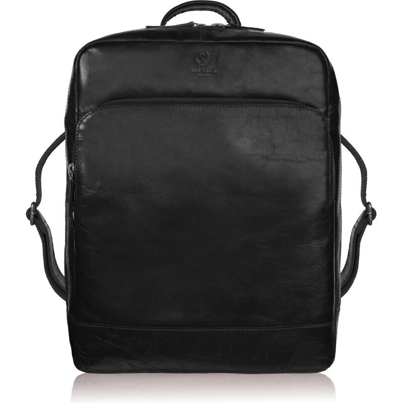Paolo Peruzzi Kožený pánsky mestský batoh na notebook | čierna IM-07 67370923