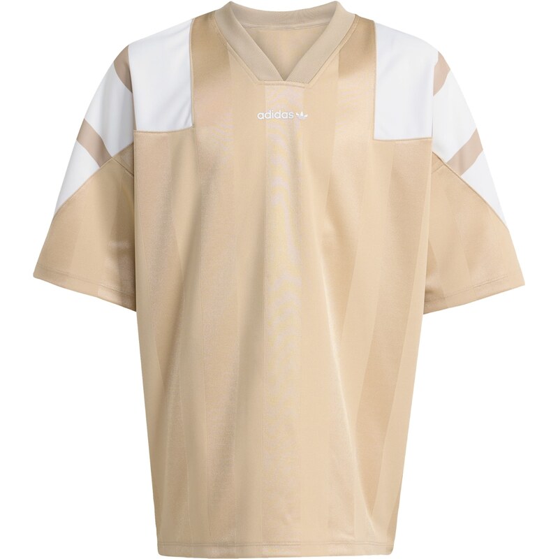 ADIDAS ORIGINALS Tričko OVERSIZED BLOCKED JERSEY béžová / biela 67377024