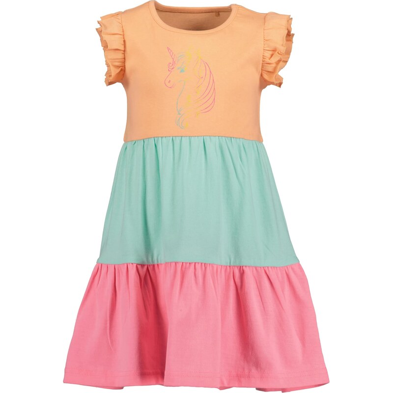 BLUE SEVEN Šaty tyrkysová / žltá / marhuľová / svetloružová 67377047