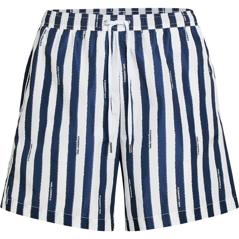 Karl Lagerfeld Plavecké šortky tmavomodrá / biela 67377094