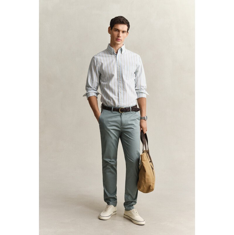 NOHAVICE GANT SLIM SPORTS CHINOS CERAMIC GREY 67371881